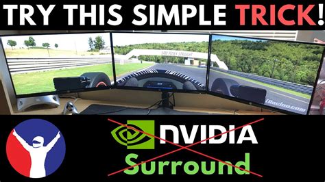 iRacing triple screen setup guide using Nvidia Surround. . Iracing triple monitor setup without surround
